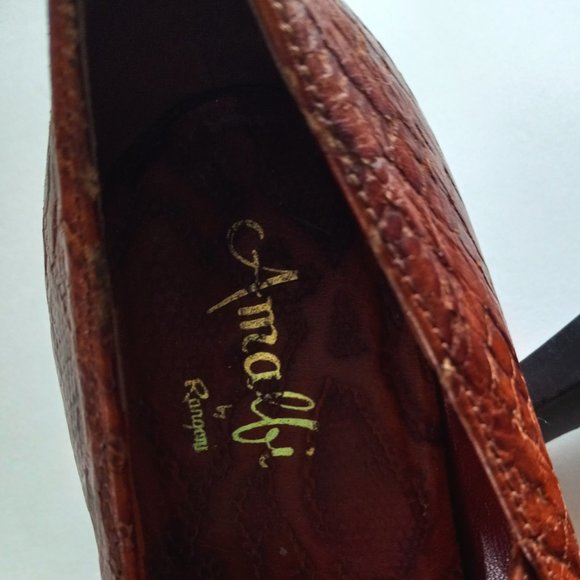 Amalfi By Rangoni All Leather Stappy Heel Size 10B - Picture 2 of 8